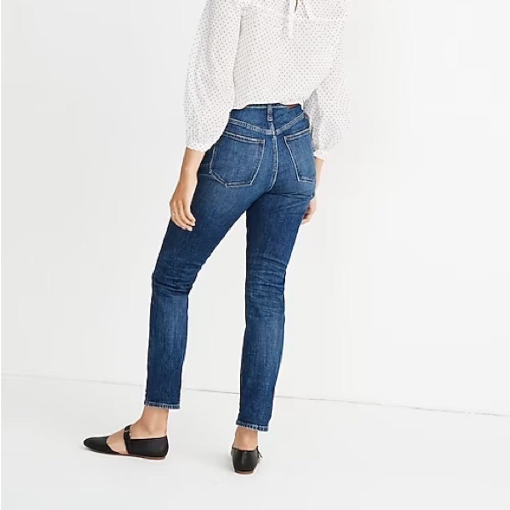 Madewell The High-Rise Slim Boyjean in Barksdale Wash SZ 25 - Picture 2 of 10